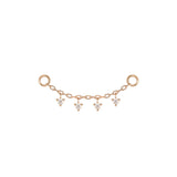 Modern Mood Chain with Tiny Dripping Diamonds