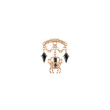 Modern Mood Bar End - Spider with Kite Gemstones