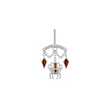 Modern Mood Bar End - Spider with Kite Gemstones