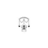 Modern Mood Bar End - Spider with Round Gemstones