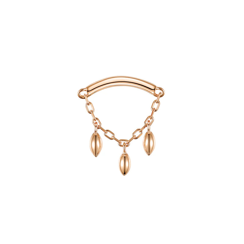 Modern Mood Bar End - Dripping Marquise Bead