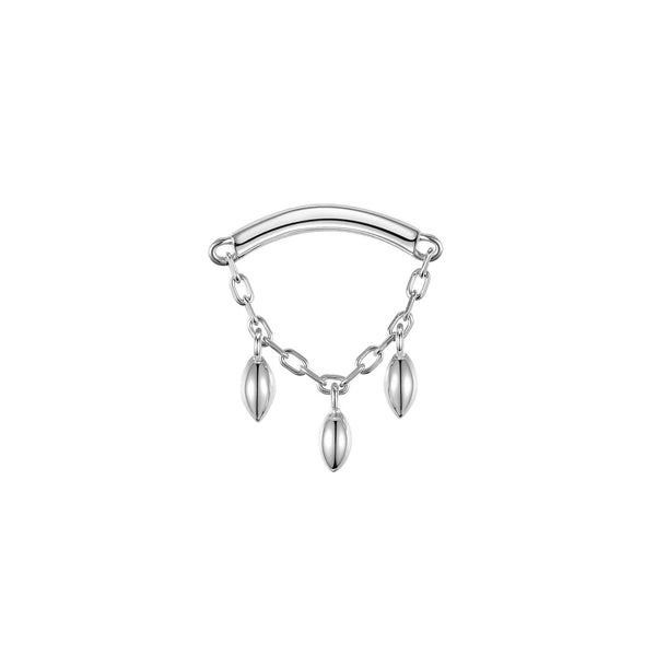 Modern Mood Bar End - Dripping Marquise Bead