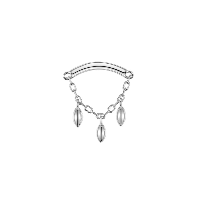 Modern Mood Bar End - Dripping Marquise Bead