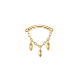 Modern Mood Bar End - Dripping Marquise Bead