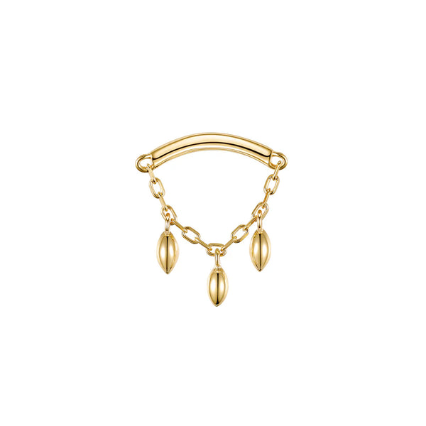 Modern Mood Bar End - Dripping Marquise Bead