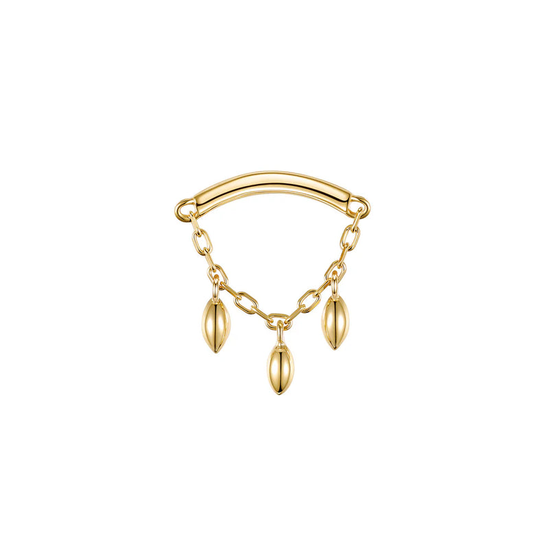 Modern Mood Bar End - Dripping Marquise Bead