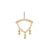 Modern Mood Bar End - Dripping Marquise Bead