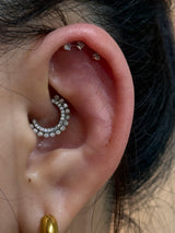 Maria Tash Diamond Apsara Hoop Earring (NON INVISIBLE)