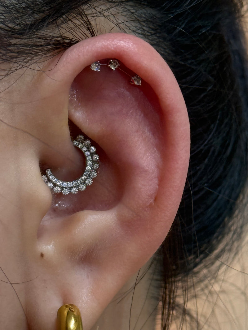 Maria Tash Diamond Apsara Hoop Earring (NON INVISIBLE)