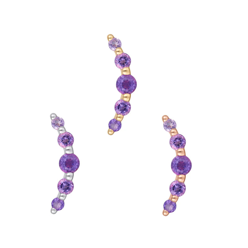 BUDDHA JEWELLERY ETERNAL - AMETHYST - THREADLESS END