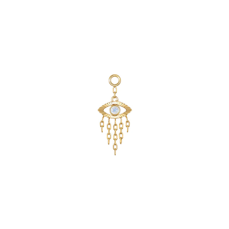 Modern Mood Evil Eye Charm with moonstone