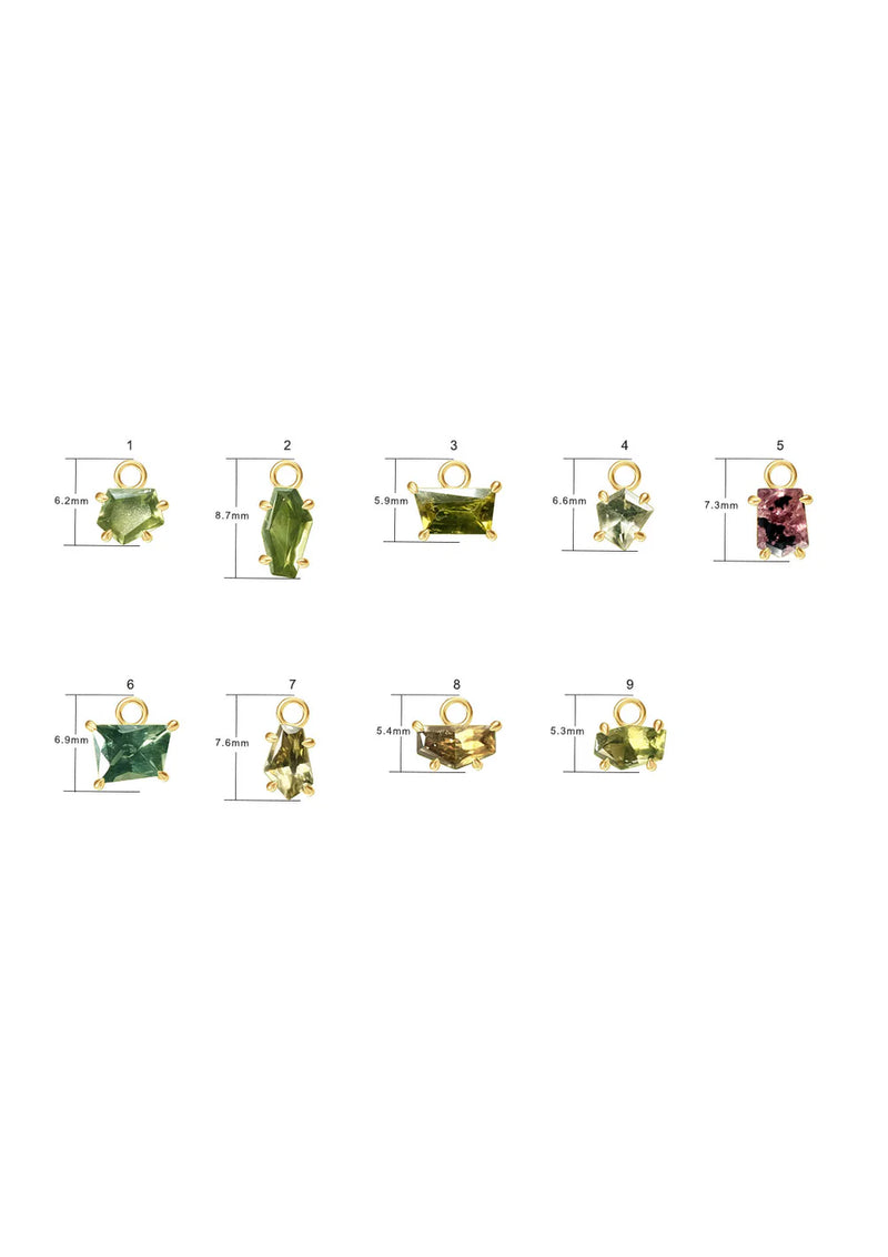 Modern Mood Limited Edition - Freeform Sapphire Claw Set Solitaire Charm - Lot 1