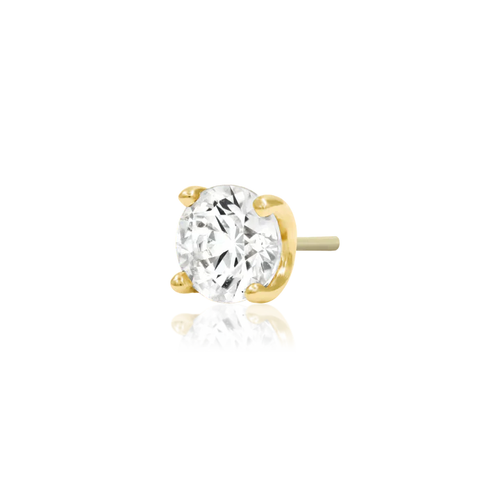 Junipurr Jewelry Higher Profile 4 Prong Set CZ