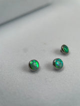 Anatometal  Threaded Bezel Set Gem End