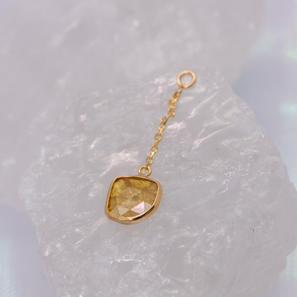 Quetzalli Jewelry Yellow Diamond Charm