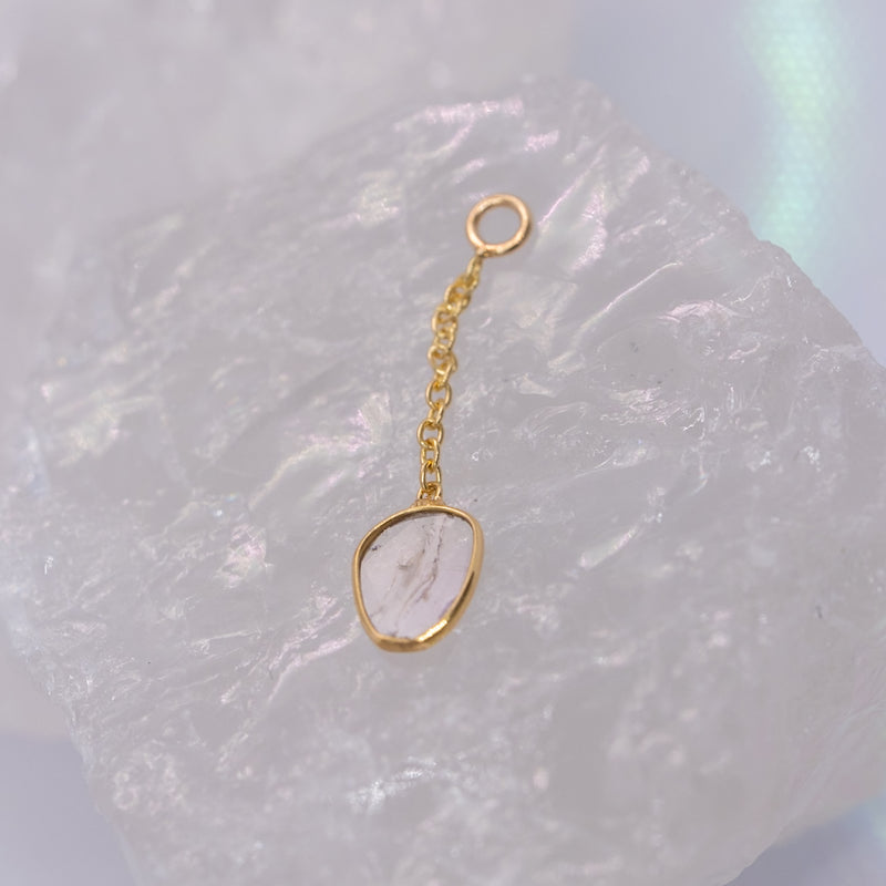 Quetzalli Jewelry White Diamond Charm