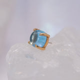 Quetzalli Jewelry Swiss Blue Topaz Round Cabochon End