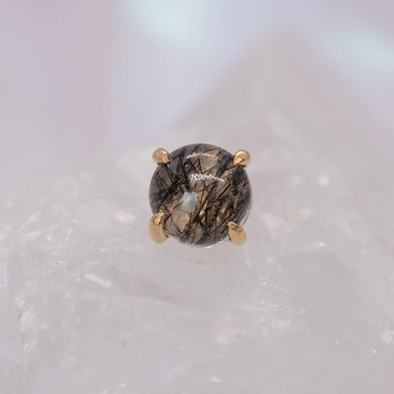 Quetzalli Jewelry Black Rutilated Quartz End