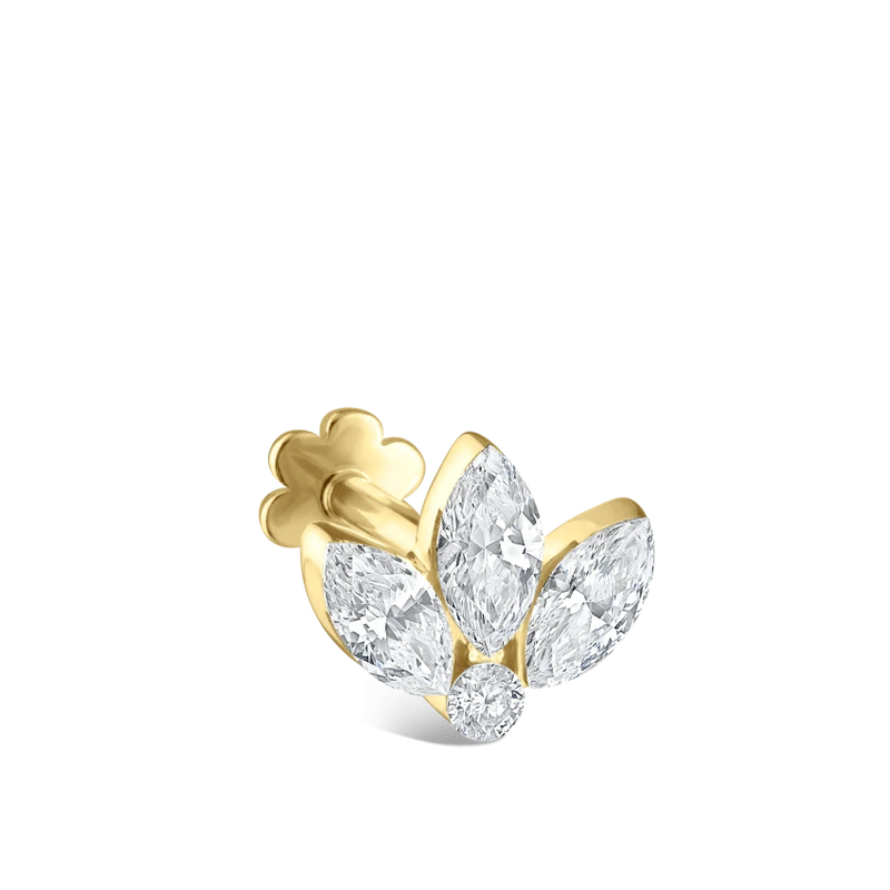 Maria Tash Invisible Diamond Lotus Threaded Stud