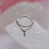 Pupil Hall Stoned Chained Easy Ring