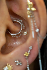 Pupil Hall Briolette Chained Easy Ring - Sapphire