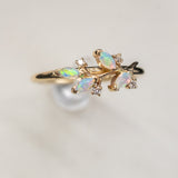 BVLA Seam Ring with Bitter Sweet (Orientation: Navel/Rook)