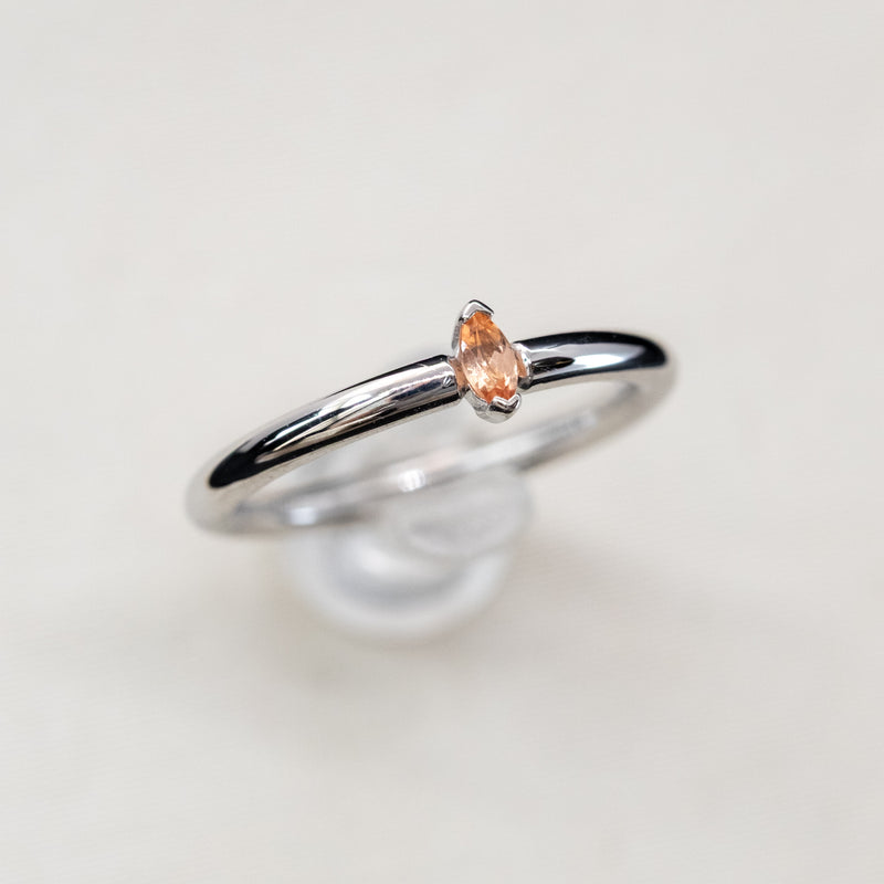 BVLA Fixed Ring with Closed Back Marquise V Prong (Orientation: Conch/Helix)