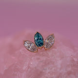 Anatometal Marquise Fan End 3 Stones - Standard