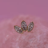 Anatometal Marquise Fan End 3 Stones - Standard