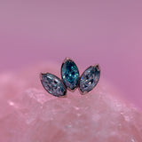 Anatometal Marquise Fan End 3 Stones - Standard