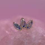 Anatometal Marquise Fan End 3 Stones - Standard