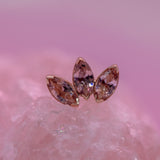 Anatometal Marquise Fan End 3 Stones - Standard