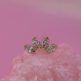 Anatometal Marquise Fan End 4 Stones (18K Gold) - Standard