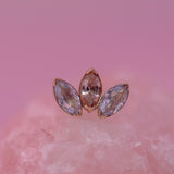 Anatometal Marquise Fan End 3 Stones - Standard