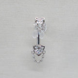 BVLA Rianna Trillion Curved Bar - Threaded