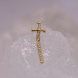 Pupil Hall Needle Stoned Threadless End