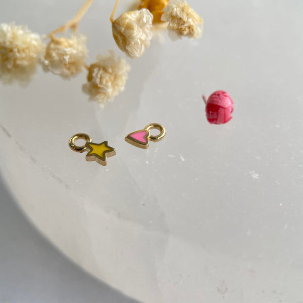 PUPIL HALL TICKER HEART CHARM