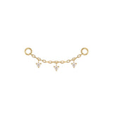 Modern Mood Chain with Tiny Dripping Diamonds