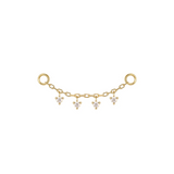 Modern Mood Chain with Tiny Dripping Diamonds