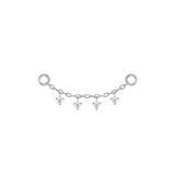 Modern Mood Chain with Tiny Dripping Diamonds