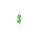 BUDDH JEWELRY MISHKA PRONG 2 - TSAVORITE - THREADLESS END