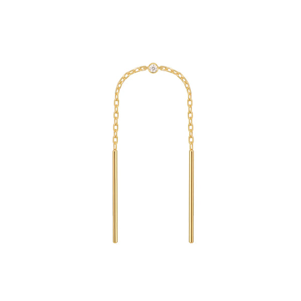 Modern Mood Chain Threader with Diamond Bezel Center