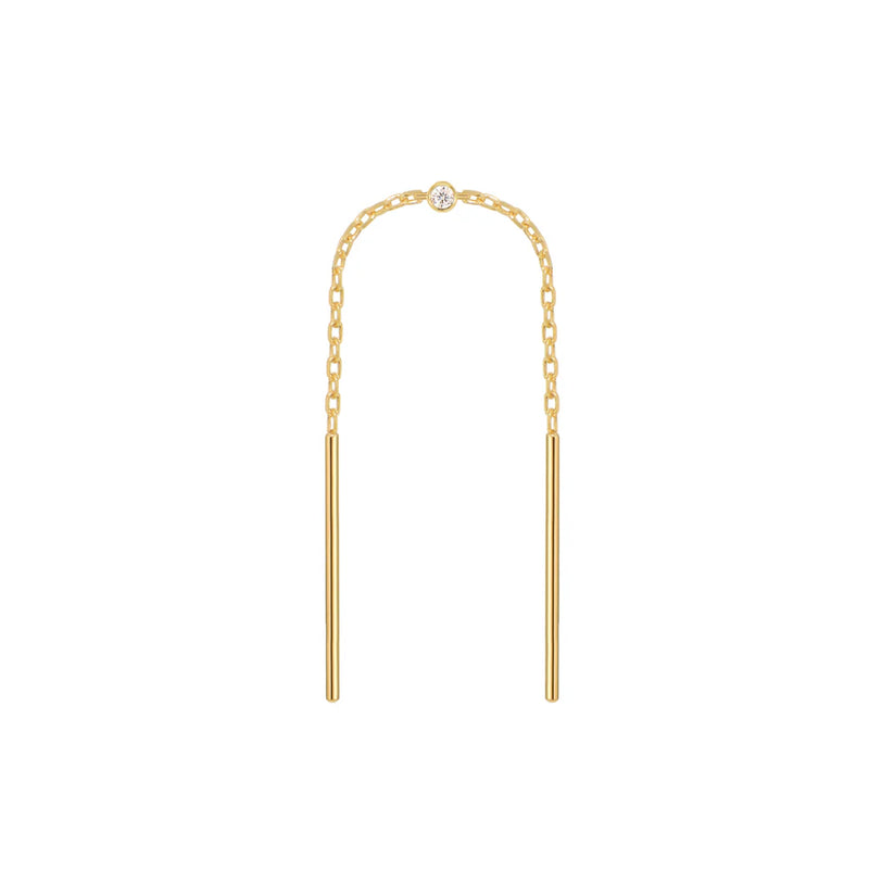 Modern Mood Chain Threader with Diamond Bezel Center