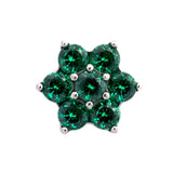 Junipurr Jewelry Titanium Flower Gem (6 petals)