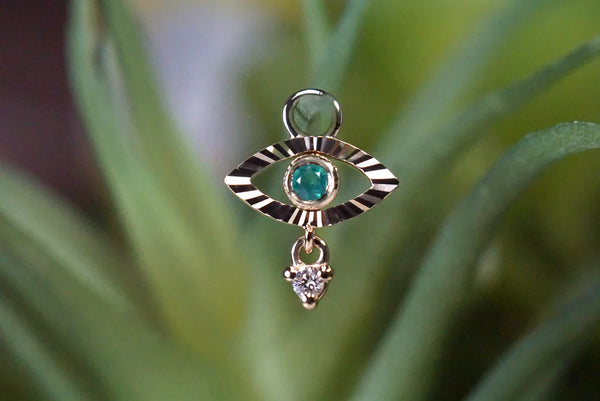 Modern Mood Evil Eye with Tear Charm