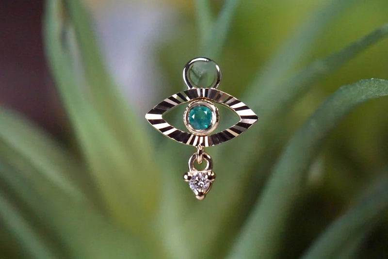 Modern Mood Evil Eye with Tear Charm