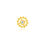 Junipurr Jewelry Gold Wheel with CZ stone