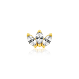 Junipurr Jewelry Triple Marquise Fan - CZ