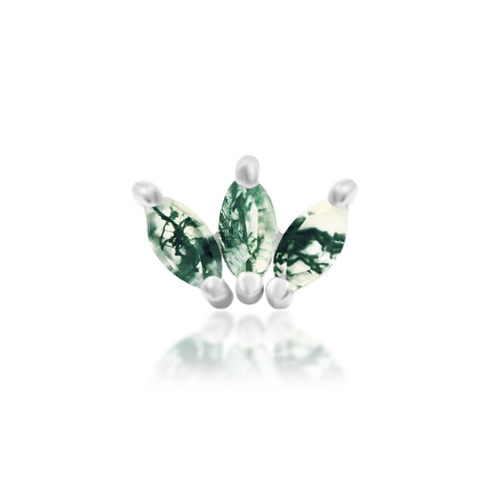 Junipurr Jewelry Moss Marquise Fan