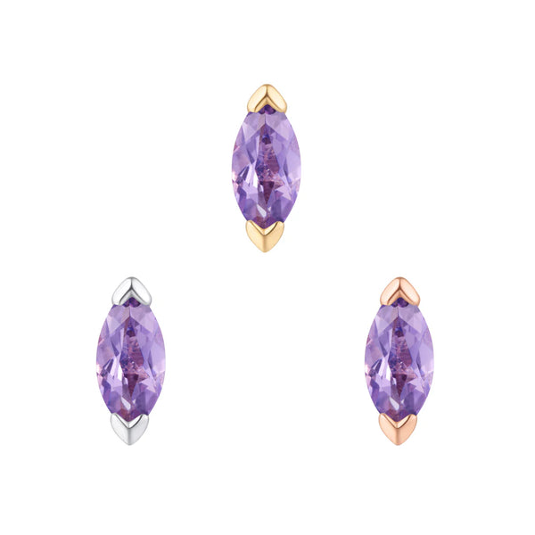 Buddha Jewelry Zuri - Amethyst - Threadless End